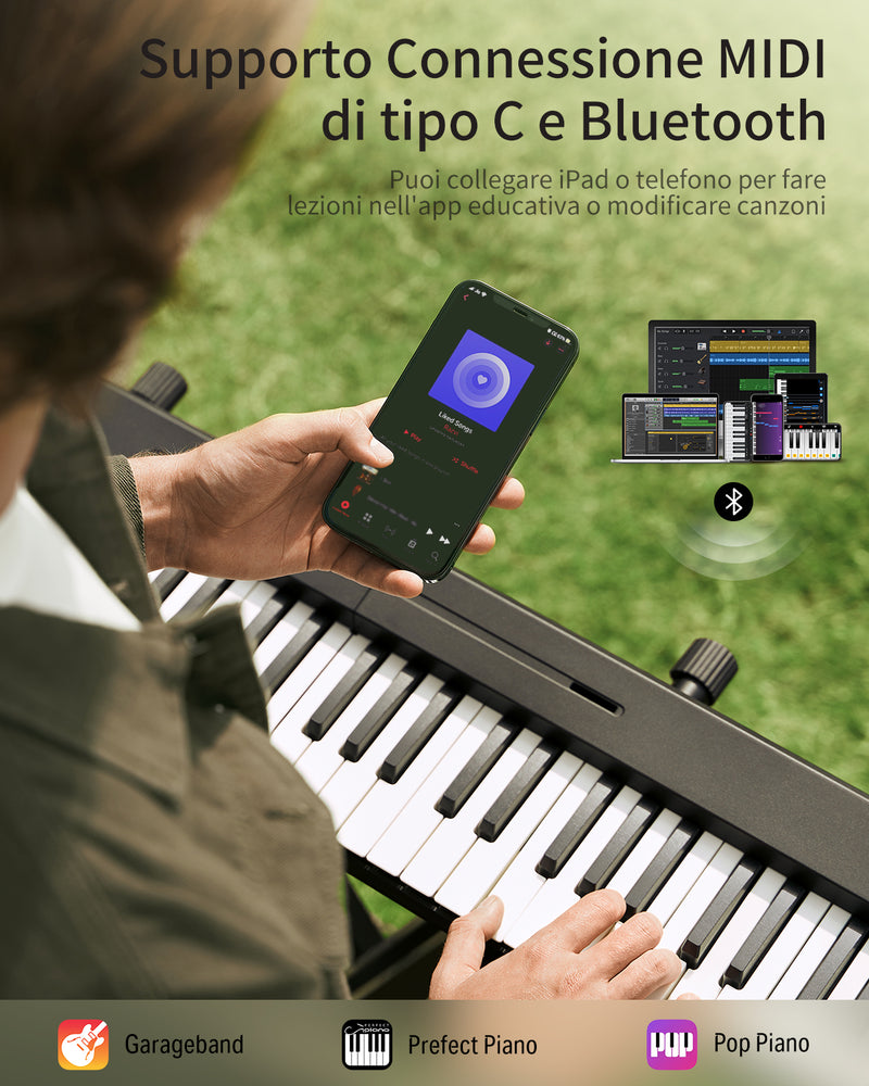 Donner DP-10 Piano elettrico Tastiera portatile pieghevole