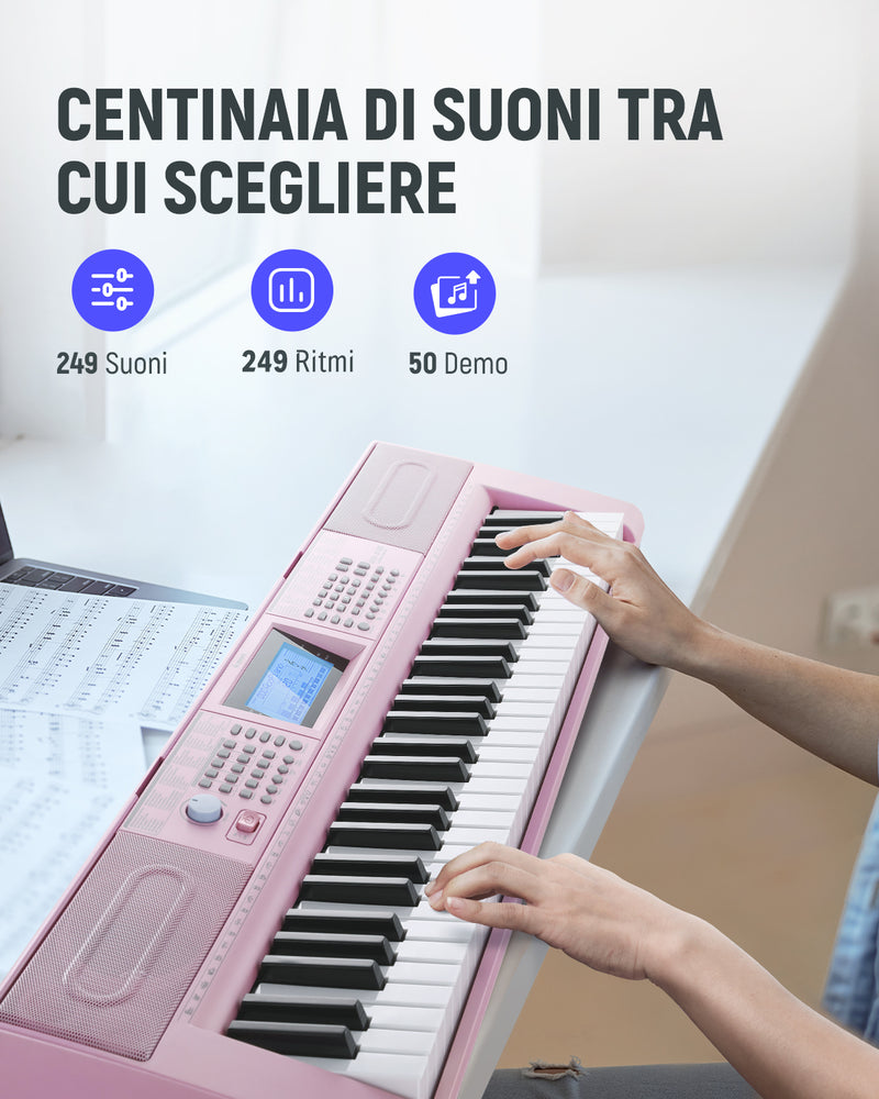 Eastar EK-10S Tastiera elettronica 61 tasti per pianoforte digitale