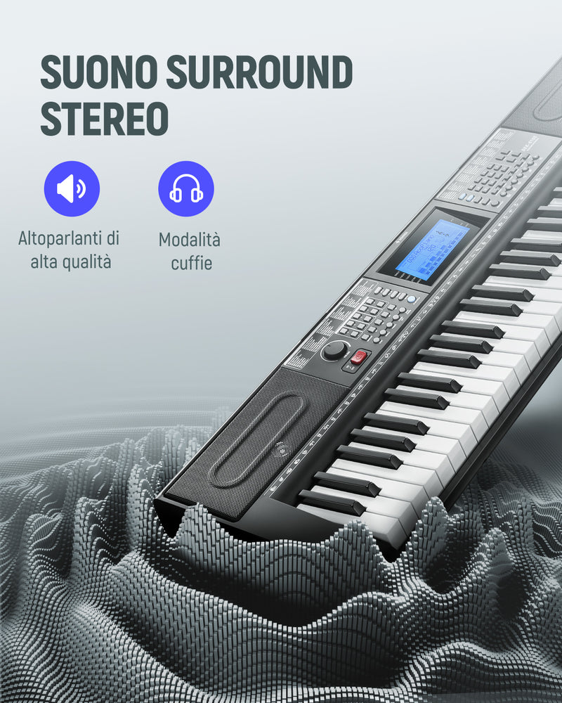 Eastar EK-10S Tastiera elettronica 61 tasti per pianoforte digitale