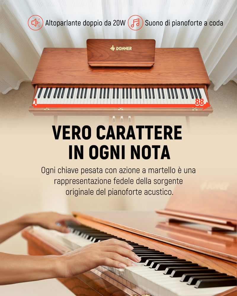 Donner DDP-80 Pro pianoforte digitale