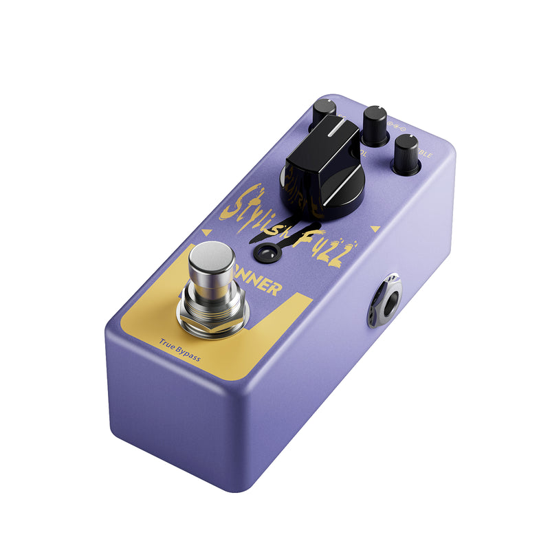 Donner Pedal de efecto Fuzz, elegante pedal de efecto fuzz, clásico Mini Fuzz Pedal para guitarra eléctrica True Bypass