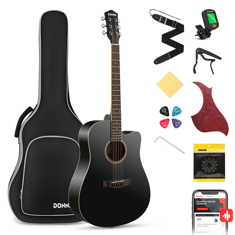 Donner DAG-1CB chitarra acustica kit full size da 41 pollici per destrimani