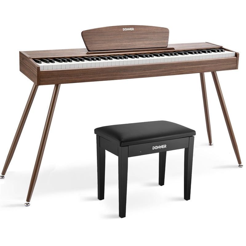 Donner DDP-80 pianoforte digitale domestico a 88 tasti stile in legno