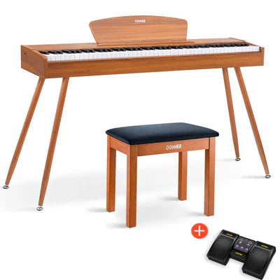 Donner DDP-80 pianoforte digitale domestico a 88 tasti stile in legno