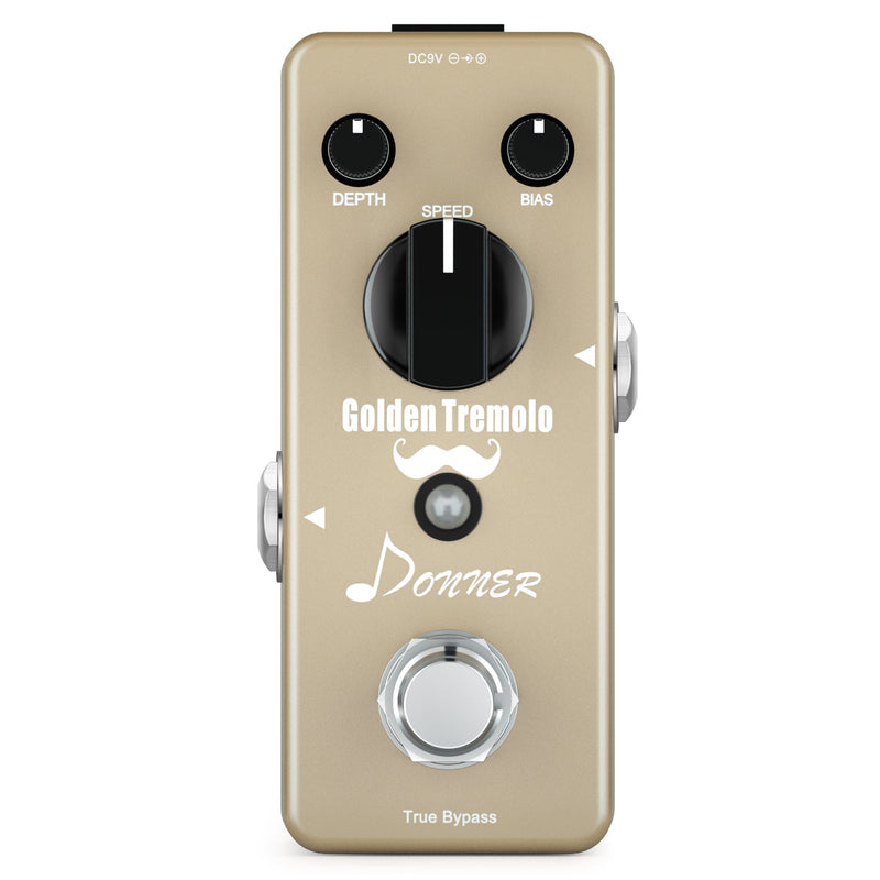 Donner Golden Tremolo Pedal Classic Tremolo Guitar Effect - Donner music- UK