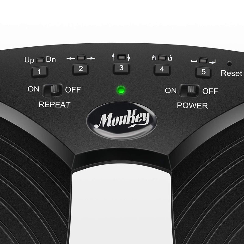 Moukey Wireless Page Turner Pedal for Tablets ipad Rechargeable Black - Donner music- UK