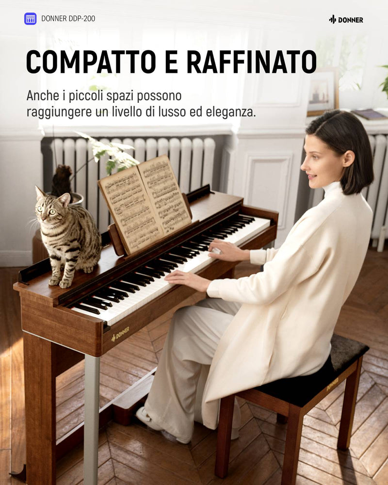 Donner DDP-200 Pianoforte digitale verticale professionale