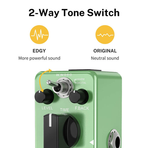 Donner wave delay digitale e analogico warm delay pedale effetto chitarra